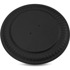 Chimney Flue Stopper Cover Stove Pipe Cap 6719900 Fits 4" - 8" Furnace Tube Flue Wall Opening, Fireplace Flue Hole Cover, Wall Decor Covers BM0026 BM0353, Black, 1 Pack