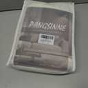 Pinch Pleated Curtain 84 Inch - 2 Panels Semi Sheer Linen Curtains with Hooks for Living Room Bedroom, Natural Textured Boho Window Treatment for Light Filtering, 40x84