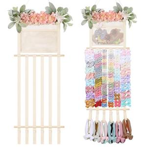 POVETIRE Headband Holder Hair Bows Organizer for Girls, Hair Accessories Display Storage Wall Hanging Decor for Baby Nursery Toddler Girls Room