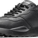Steel Toe Shoes for Women Comfortable Lightweight Memory Foam Work Shoes Women's Indestructible Composite Toe Construction Safety Sneakers (6, All Black)