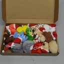 Wiwiqing 36 Pcs Christmas Mini Stuffed Animals Gifts Set 12 Christmas Plush Animals 12 Cards 12 Bags Xmas Small Plush Keychains Exchange Gift Toys for Friend Family Xmas Party Favors Goodie Bag Filler
