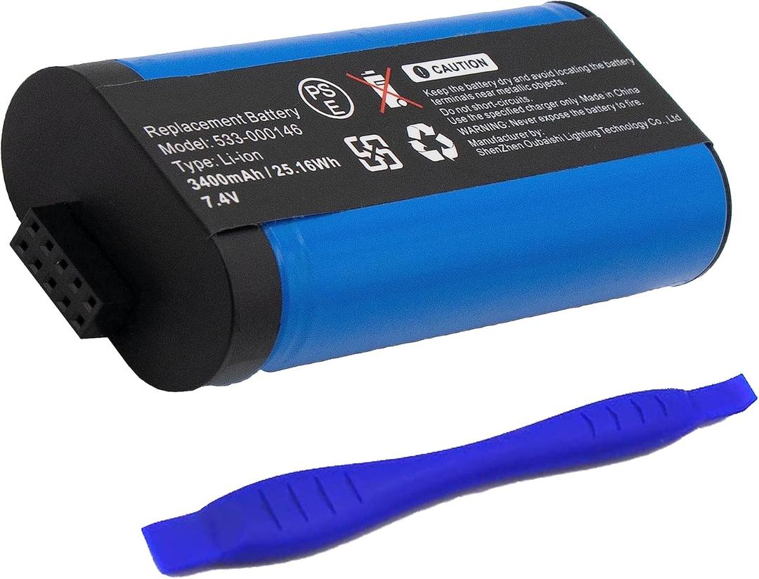 Replacement Battery for Logitech UE MegaBoom Compatible with S-00147 984-001362 084-000845 Ultimate Ears Megaboom 3 Megaboom 3 S-00171 fits Part No Logitech 533-000116, 533-000138,7.4V Li-ion