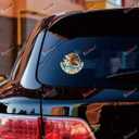 6 x Mexican Eagle Coat of arms Mexico Vinyl Decal Sticker - 2 Pack Reflective, 3 Inches - for Car Boat Laptop Phone