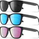 Polarized Sunglasses for Men and Women - Classic Fashion Sun Glasses Shades for Driving, Outdoor Sports, and Daily Wear UV400 Protection