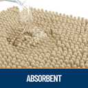 OLANLY Dog Door Mat for Muddy Paws 30x17, Absorbs Moisture and Dirt, Absorbent Non-Slip Washable Doormat, Quick Dry Chenille Mud Mat for Dogs, Entry Indoor Entryway Carpet for Inside Floor, Beige
