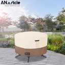 ANartcle Patio Coffee Table Cover, 600D Waterproof Heavy Duty Rectangular Outdoor Table Cover,Patio Furniture Covers,48 x 28 x 16 inch,Beige&Brown.