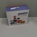 Ganiza Smoothie Blender, 900W Blenders for Shakes and Smoothies, 15-Piece Personal Blender and Grinder Combo for Kitchen, Smoothies Maker with 4 BPA-Free Portable Cup, Nutritious Recipe (Black)