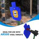 Atflbox AR500 Steel Target for Shooting, 1/2 inch Thick Metal Target with T-Post Target Hanger, High Caliber Torso Silhouette Metal Target for Precision Shooting