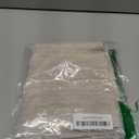 Valea Home Chenile Stripe Linen Valance for Kitchen Rod Pocket Rustic Farmhouse Window Curtain Valances 18 inch Length for Bathroom Living Room, Natural, 1 Panel