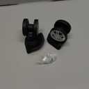 Luggage Wheels Replacement Kit, Suitcase Wheels Replacement with Screws, 360° Rotation Spinner Wheel, Mute Double Row Swivel Wheel for Luggage Suitcase Trolley (Black, 2PCS)