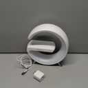 BKDRL Bluetooth Speaker Lamp with Wireless Charger, RGB Night Light, Alarm Clock, App Control - White