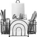 Mikasa Gourmet Basics Gourmet Basics Picnic Buffet Caddy - Expandable Flatware Organizer for Kitchen Drawers - Adjustable Silverware Tray - Utensil Drawer Divider for Cutlery & Flatware Storage