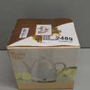 Pinky Up Noelle 1.5 L Pink Electric Ceramic Kettle with Gooseneck, Cute Water Boiler for Hot Teas and Pour Over Coffee, Blush with Rose Gold