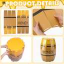 Fuyoooo Giant Yellow Honey Jar Decor Cardboard Prop Yellow Bear Party Decoration for Bear Cartoon Theme Birthday Baby Shower Photo Booth Backdrop Themed Party Supplies