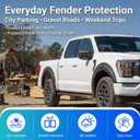 Fender Flare Protector Fits for 2021-2026 Ford F150 Wheel Arch Cover Mudguard Compatible with F150 Exterior Accessories Exclude Raptor Wing Guards Fender Trims 4PCS