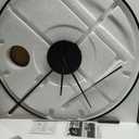 SHISEDECO Classical Large Modern Minimalist Pendulum Wall Clock 24" Black