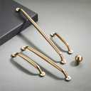 TUNNY 10 Pack Kitchen Cabinet Handles-5"/128mm Screw Spacing Champagne Bronze Furniture Hardware Handles Drawer pulls for Kitchen Cabinets Bedroom Cabinet Pulls