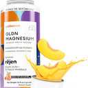 GLDN Magnesium Liquid Syrup - Nighttime Magnesium Glycinate with Rejen Fulvic Acid for Improved Absorption Key Electrolytes and L-Theanine for Sleep and Cortisol Support - Peach Iced Tea (16 fl.oz). BBD: 11/2027