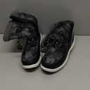 DREAM PAIRS Boys Snow Boots Camouflage Slip Resistant Faux Fur Lined Winter Shoes for Little/Big Kid (10 Toddler, Black/White)