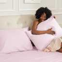 Sunflower Queen Pillowcases Set of 2, 100% Cotton Queen Pillow Cases 2, 2030 inches Light Pink, Soft and Breathable