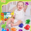 Number Dinosaur Toys for Kids 3-5, Montessori Educational Toys for 3 4 5 Year Old Boy Girl Gifts, Toddler Dino Travel Toy Preschool Learning Activities, Double Sided Dinosaurs Numbers Matching Game