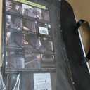 JOJOBAY Chevy Silverado Seat Covers,Leather Seat Covers for GMC Sierra,Custom Fit 2007-2024 1500 2500HD 3500HD Crew Double Extended Regular Cab,LT LZT RST (Full Set,Black Grey)