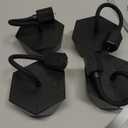 Fly Fans for Tables, Fly Repellent Fan Outdoor Indoor Keep Flies Away, Fly Repellent Fans for Tables with Holographic Blades for Picnic, Party, Restaurant, Kitchen, and BBQ, 4 Pack Black