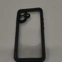 xiwxi for iPhone 17 case Waterproof,[IPX8 Underwater Case][Full Body Shockproof & 15FT Military Dropproof][Built-in Screen Protector][Dustproof] Clear Sound for iPhone 17 case 6.3 inch-Black