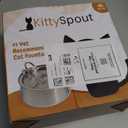 Stainless Steel Cat Water Fountain Automatic Drinking Fountain, Quiet Circulating Water Bowl, Dishwasher Safe, Indoor Pet Fountain for Hydrated Healthy Cats (Stainless Steel, 4L Corded)