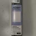 AOSKY Blackout Roller Shades Cordless Blinds for Windows, Free-Stop Shades with Valance, Thermal Insulated Fabric, UV Protection, Blinds for Home and Office (35" W x 72" H, Linen Grey)