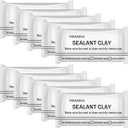 10 Pack Waterproof Sealant Mastic – Quick Repair Sealing Clay for Wall Holes, Drain Connections, Air Conditioning Ducts, Strong Waterproof Putty for Home & Professional Repairs (10 Pack - 0.71 oz)