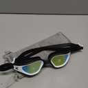 ZIONOR G1 Lite Swim Goggles with Swim Cap Comfortable Anti-fog Swimming Goggles Cap Set for Adult Men Women (One Size, A0(white-gold+c5 Black))