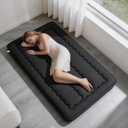 Japanese Futon Floor Mattress Foldable Mattress Full Size,Black