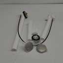 Westbrass Tubular 35 in. Cable Drive Bath Waste, Satin Nickel, D50P35TLE-07