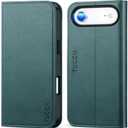 TUCCH Wallet Case for iPhone Air (6.5-Inch) 2025, 3 Credit Card Slot | RFID Blocking | Stand | PU Leather | Shockproof TPU Interior Shell | Protective Flip Folio Cover | Teal Blue