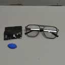 Livho Vintage Aviator Blue Light Blocking Glasses, Fashion Oversized Frames With UV Protection Coating, Unisex Design (*Black Matte)