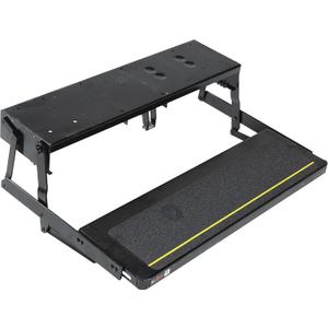 Lippert Components 353620 30" Single Treadlite Power RV Step with Switch and Harness , Black