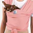 Cat Sling Carrier for Small Pets Anti-Anxiety Cat Sling, Kitten Pouch Pet Sling in Gray Black Blue Green Pink Yellow (Pink, Standard)