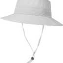 VOBOOM Sun Hats for Men Women Breathable Wide Brim Summer UV Protection Fishing Cap (Gray)