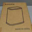 KHMMGK 2.6 Gal Black Bathroom Trash Can,Metal Waste Baskets with Removable Inner Bucket,Small Office Garbage Can