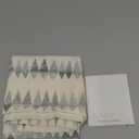 jinchan Boho Kitchen Curtains for Windows Light Filtering Poly Linen Cafe Curtains 24 Inch Rod Pocket - Mudcloth Print 2 Panels Farmhouse Window Treatments for Bathroom Laundry RV Grey on Linen