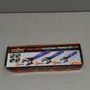 HORUSDY 3-Piece Adjustable Wrench Set (6/8/10 in), Wide Jaw Black Oxide Finish, Cr-V Steel, Metric & SAE Scales, Adjustable Spanner Set for Home Garage Workshop