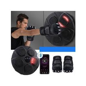 Music Boxing Machine, Interactive Punching Trainer with Boxing Gloves, Large Size Wall Mounted Electronic Boxing Target for Adult Kids