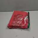 ELLEVEN Women's Y2K Wide Leg Sweatpants - High Elastic Waist Baggy Pants with Pockets & Adjustable Ankle Drawstring Cuffs (Medium, Red)