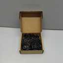 50 Pack Metal Curtain Rings with Eyelets, 1.5 inch Inner Diameter Drapery Rings Apply for Curtain Rods(Fits Up to 1 1/4-Inch Rod) (Black)