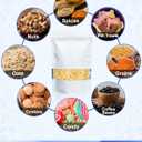 FireKylin 100 Pack Smell Proof Bags 6.3" x 9.4", Resealable Bags with Matte Window, Foil Pouch Stand Up Sealable Bags for PackagingWhite