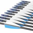 LWANO 28" Fiberglass Arrows - Archery Practice Target Arrows with Blunt Tips Durable Shaft for Youth Kids Children Beginners on Recurve&Long Bows(Pack of 12), 28inch-12pc arrows
