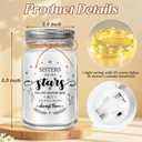 Gifts for Sister - Funny Birthday Christmas Sister Gifts - Mason Jar Night Lights with Warm Lights - Heartfelt Home Decor Gift