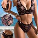 Two Piece Bathing Suit for Women Tummy Control Swimsuits High Waisted Bestselling Bikini Sets Floral Push Up Top (S)