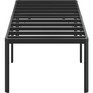 25 Inch High Twin Bed Frames with Rounded Corner Legs, Heavy Duty Metal Twin Platform Bed Frame with Steel Slats Support, No Box Spring Needed, Noise Free, Easy Assembly
